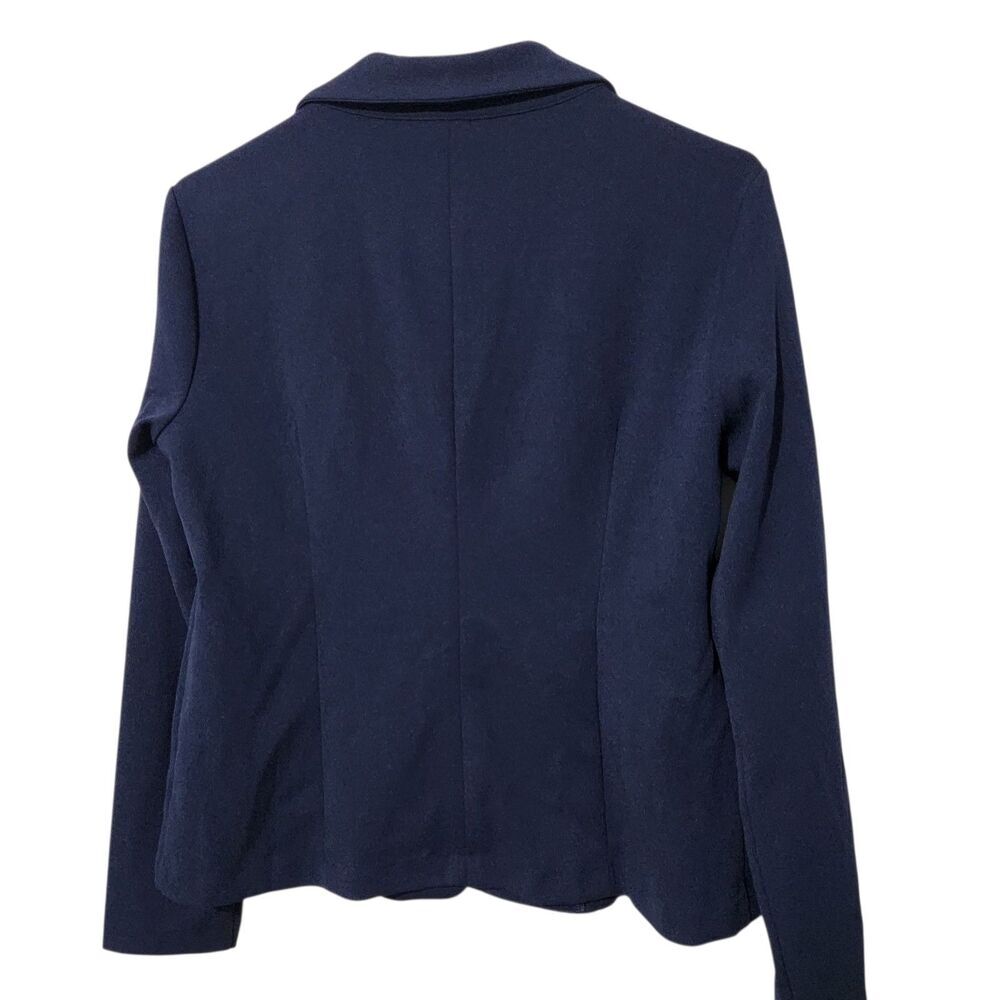 Nina Leonard Blazer Size Small Navy Blue Color One Button Lightweight. New - Picture 6 of 11